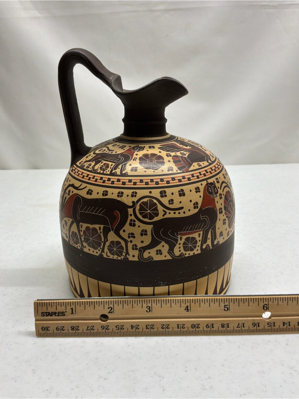 Corinthian Wine Jug Reproduction or Vase - Picture 7 of 8